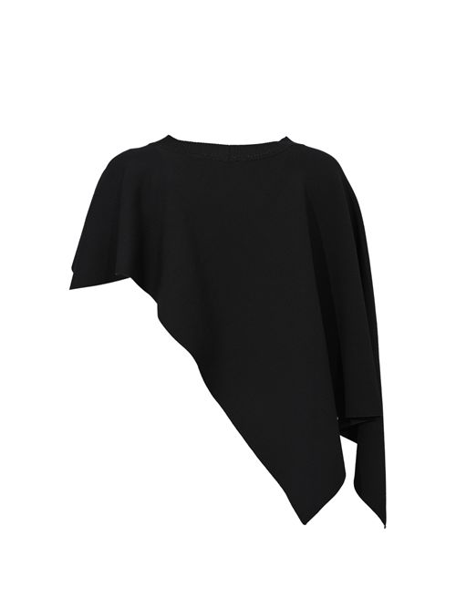 Cappa Lila in maglia di viscosa Nero Liviana Conti | F6SA14Y69-0